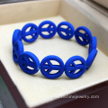 Colorful Stretch Peace Bid Resin Bracelet Bangles Jewelry